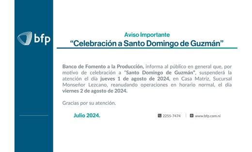 Aviso Importante